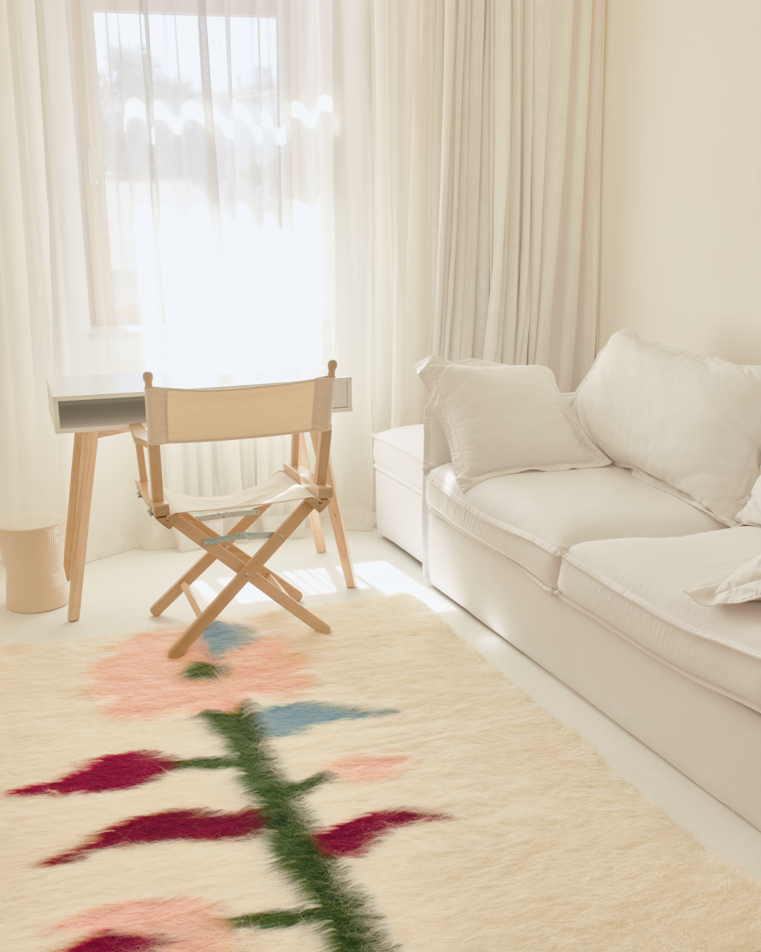 Wool Rug "Flower"