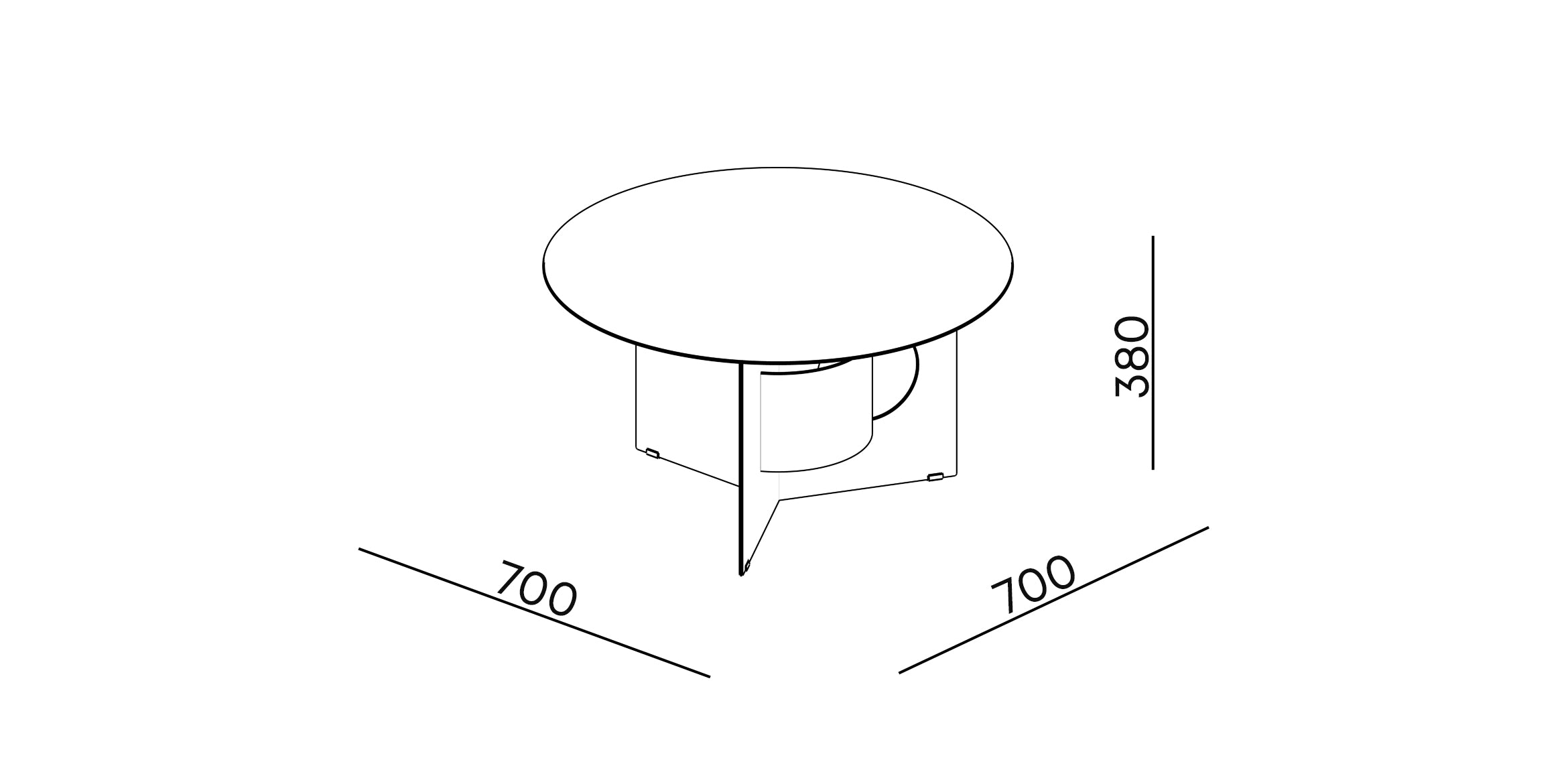 Coffee Table "Paper M"