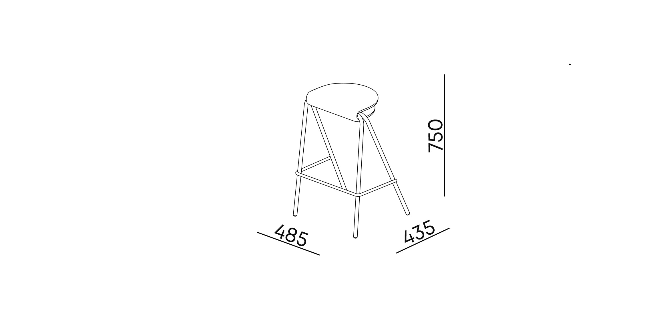 Stackable Bar Stool "Taco"