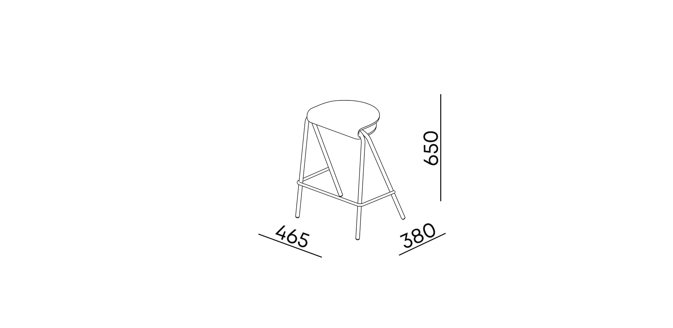 Stackable Stool "Taco"