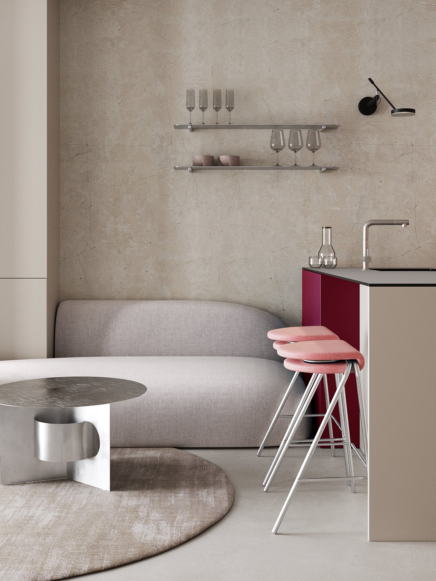 Stackable Bar Stool "Taco"